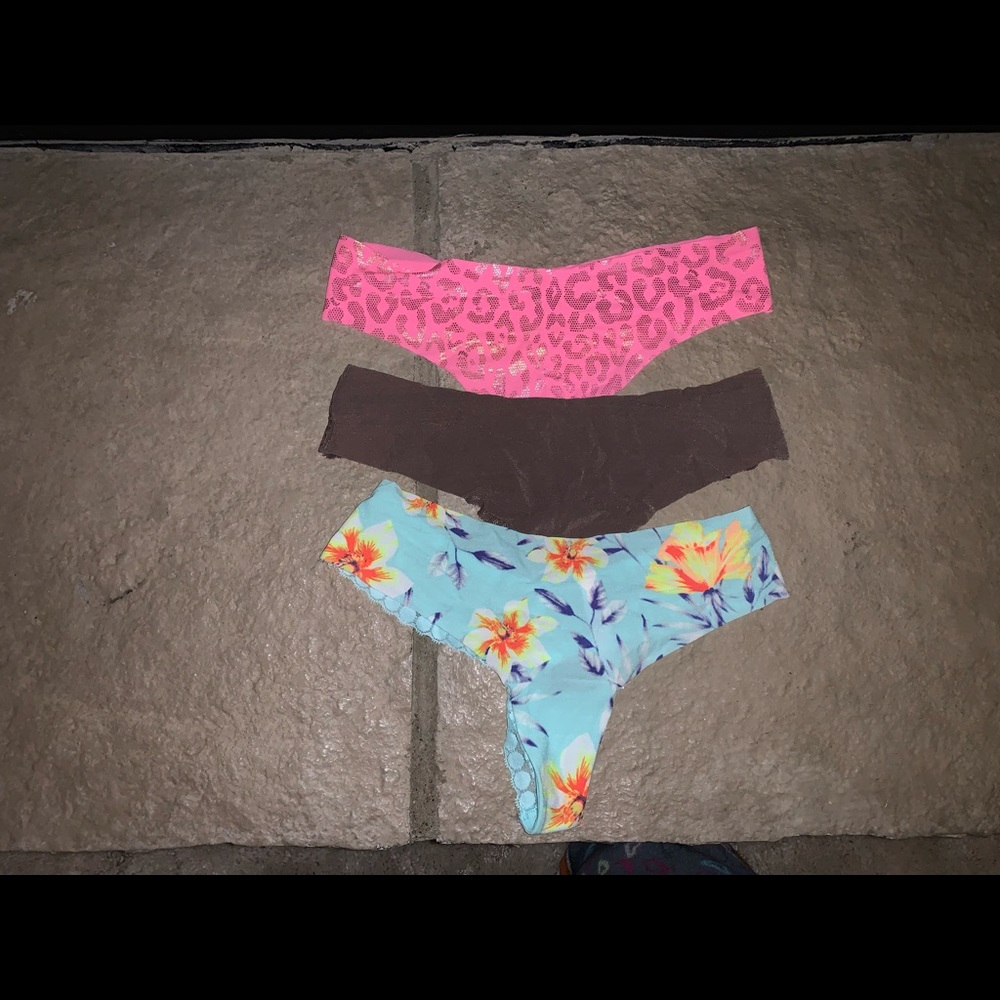 No show thongs size small. Good condition. Worn once or twice. Smoke free home